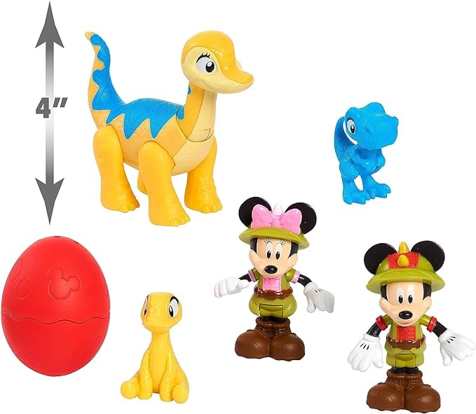 Mickey Mouse Dino Friend & Figure Set, Kids Toys for Ages 3 Up, Gifts and Presents