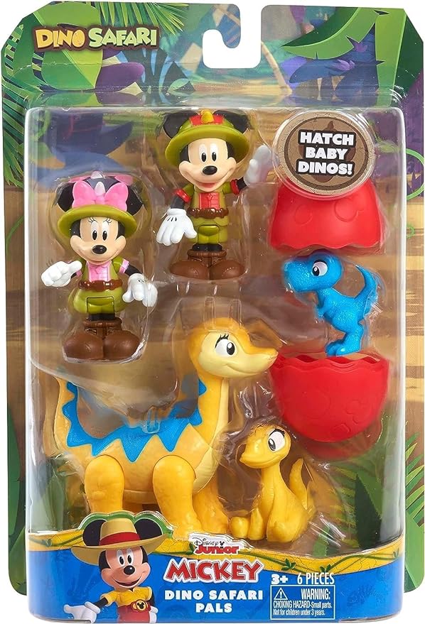 Mickey Mouse Dino Friend & Figure Set, Kids Toys for Ages 3 Up, Gifts and Presents