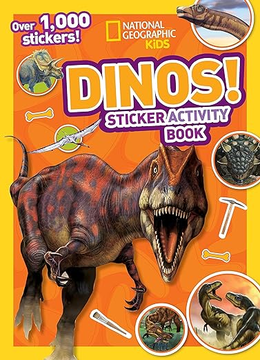 National Geographic Kids Dinos Sticker Activity Book: Over 1,000 Stickers! Paperback – July 8 2014
