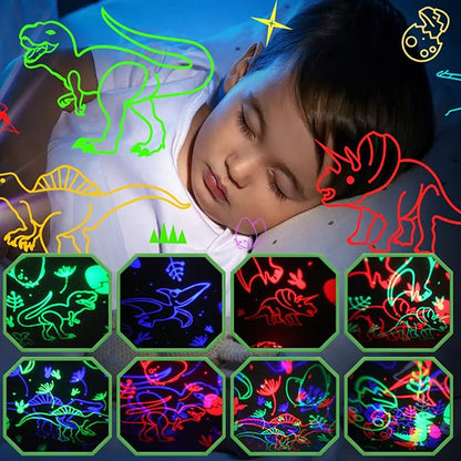Night Light Kids Dinosaur Toys, 360° Rotation Dino Projection Kids Night Light, Dinosaur Toys for 3-7 Year Old Boys, Christmas Easter Birthday Gifts Party Decorations