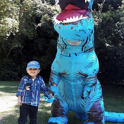 Inflatable Dinosaur Costume for Adult T-rex Blow up Costume Funny Halloween Party Cosplay Fancy Costume