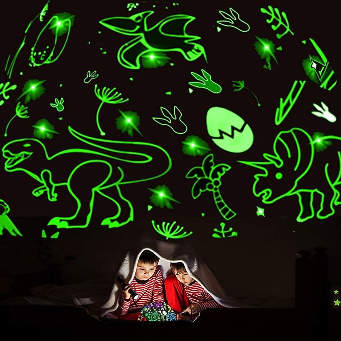 Night Light Kids Dinosaur Toys, 360° Rotation Dino Projection Kids Night Light, Dinosaur Toys for 3-7 Year Old Boys, Christmas Easter Birthday Gifts Party Decorations