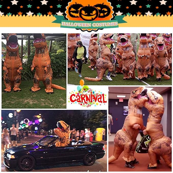 Dinosaur Inflatable Costume Trex Costume Halloween Costumes Fancy Dress for Adult