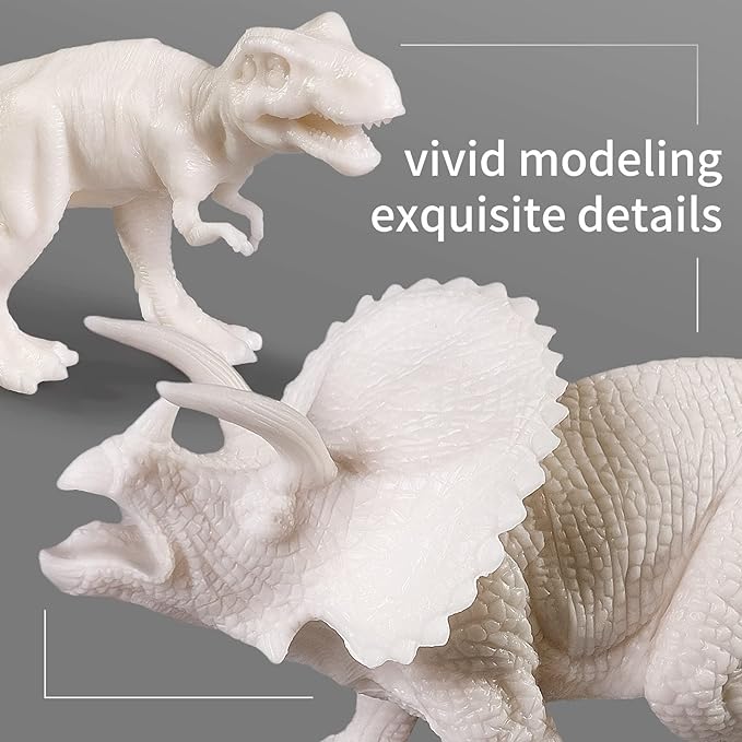 3D Dinosaurs Painting Kit with 12 Dinos