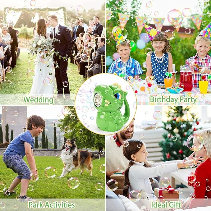 Bubble Machine, Automatic Bubble Blower 3000+ Bubbles Per Minute, Bubble Machine for Kids, Bubble Blower, Bubble Blaster, Bubble Machine for Parties, Gift or Brithday Halloween and Christmas