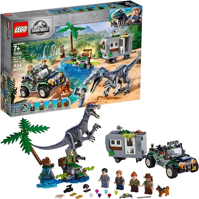 LEGO Jurassic World Baryonyx Face-Off: The Treasure Hunt 75935 Building Kit (434 Piece)